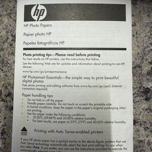 HP Photo Paper Bundle: Premium Plus 4x6 High Gloss Open Bag Around 100 Sheets